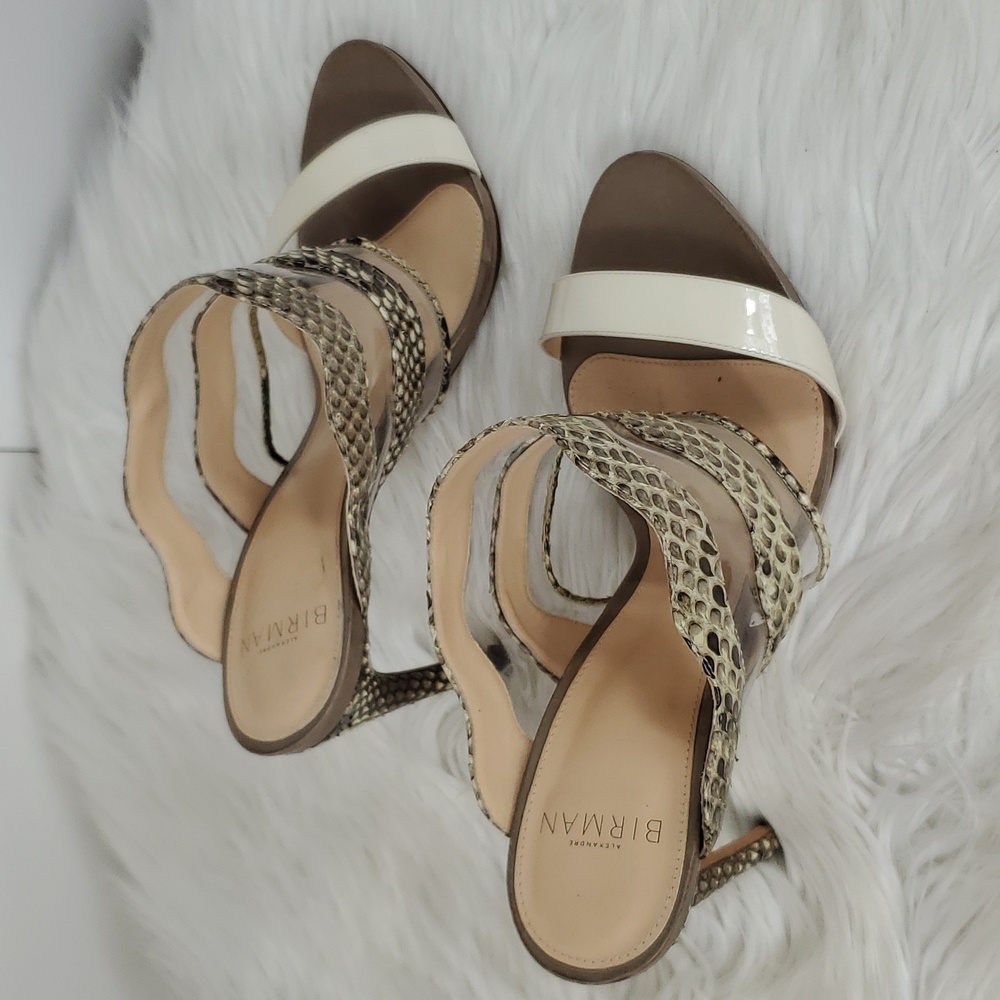 Alexandre Birman Python And Pvc Mule Slides. - image 3